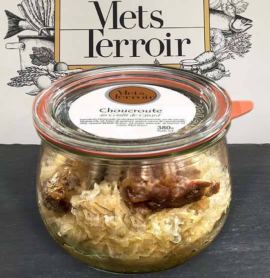 MetsTerroir – Großhandel Soße – Sauerkraut mit Entenconfit – 380 g1