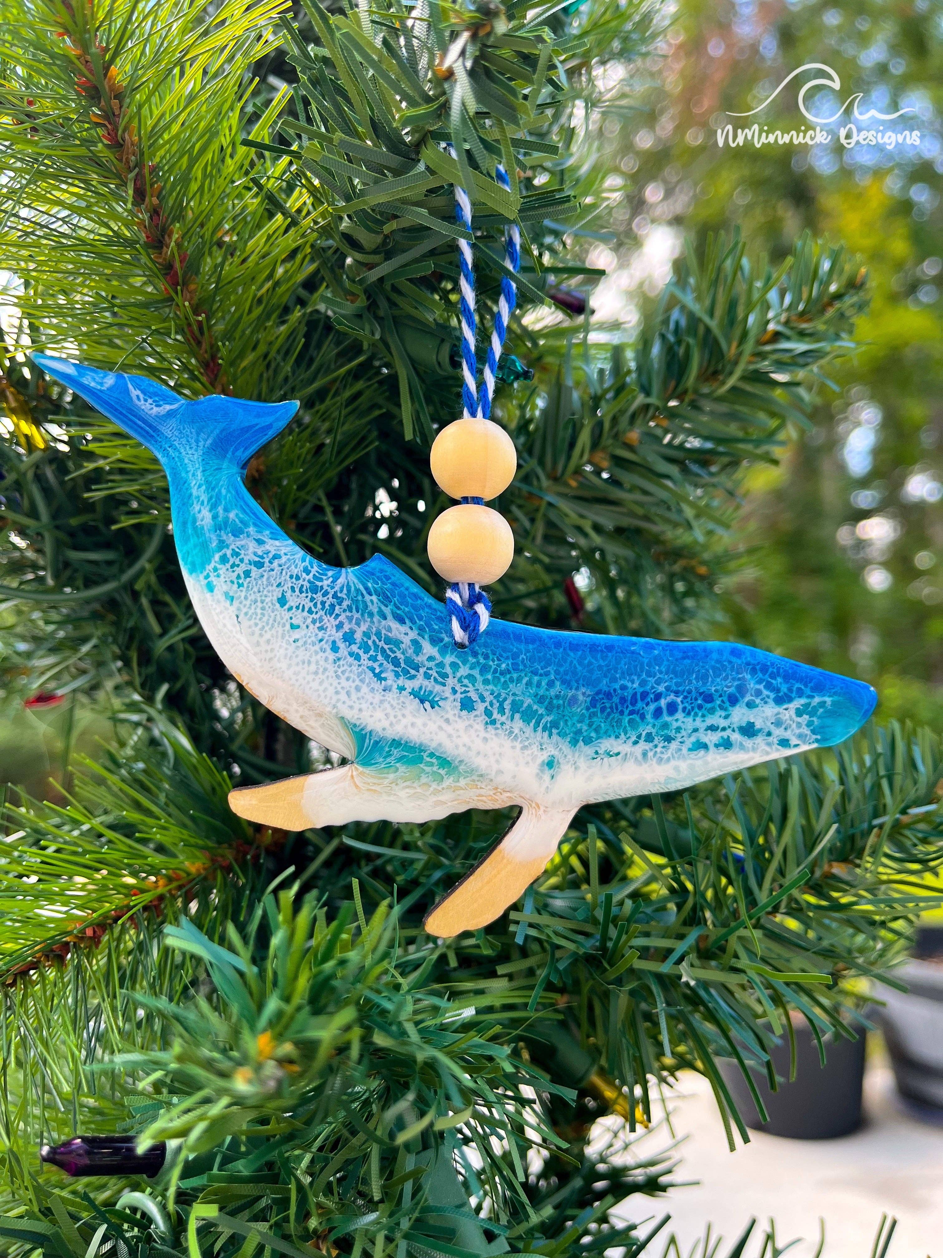 NMinnick Designs - Wholesale Ornament - Humpback Whale Beach Ornament3
