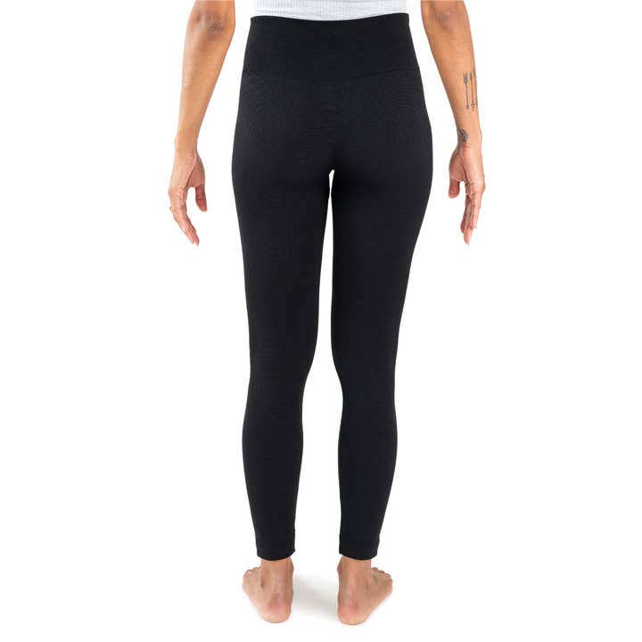 Muk Luks - Wholesale Fashion Leggings - Women's - Muk Luks Women's Fleece Lined Leggings with Wide Waistband