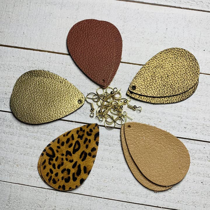 Jewelry Made by Me - Wholesale DIY Craft Kit - Leather Earring DIY Kit