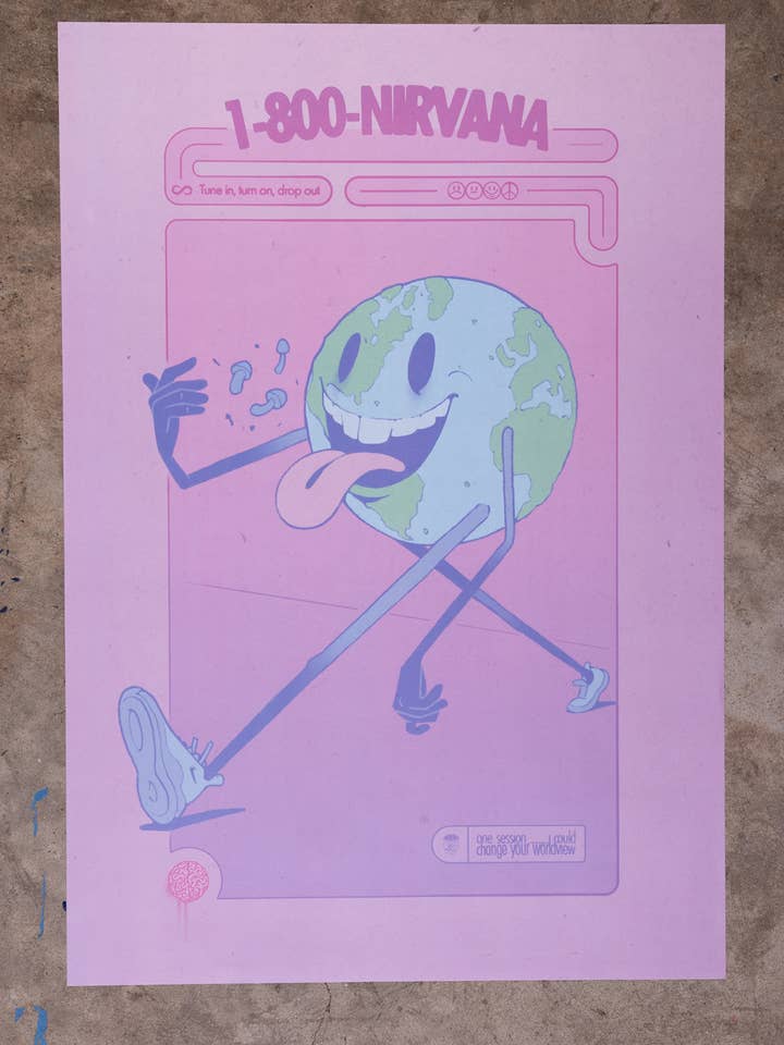 "1-800-Nirvana," Large Format Poster for wholesale by Daytime Friends