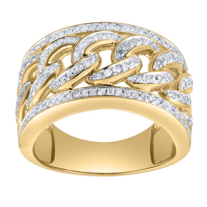Cubalux 14K Yellow Gold Diamond Ring – 0.75 Ct for wholesale by LuvMyJewelry (LMJ)