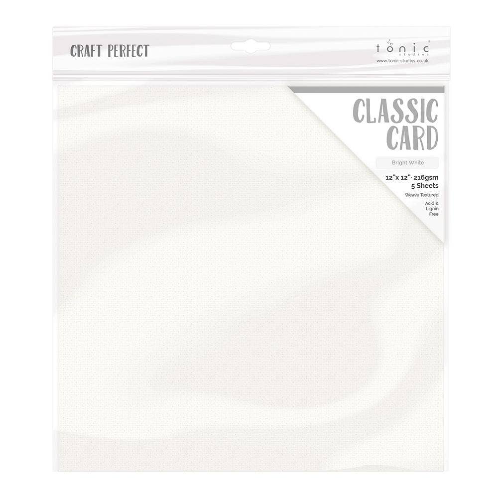 Tonic Studios – wholesale Craft supplies – Craft Perfect - Essential 12"x12" Classic Card - 30 Sheet Bundle - CB0069
