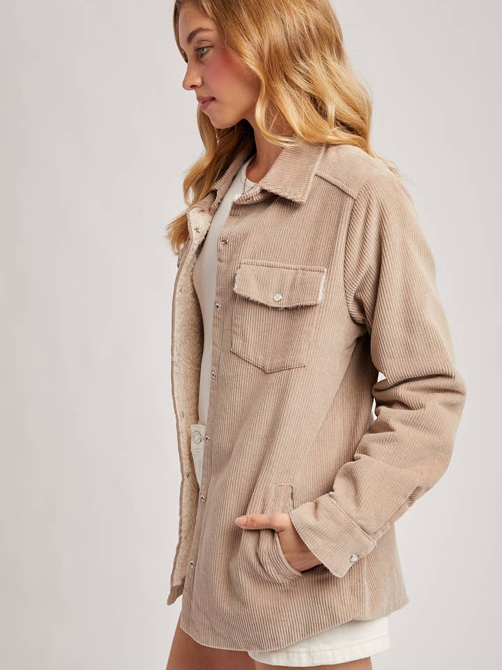 Bluivy - Wholesale Jacket - Women's - CORDUROY SHERPA-LINED JACKET61