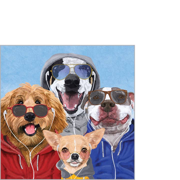 Chillin' Dogs Napkin 25X25 for wholesale by ppd Paperproducts Design GmbH