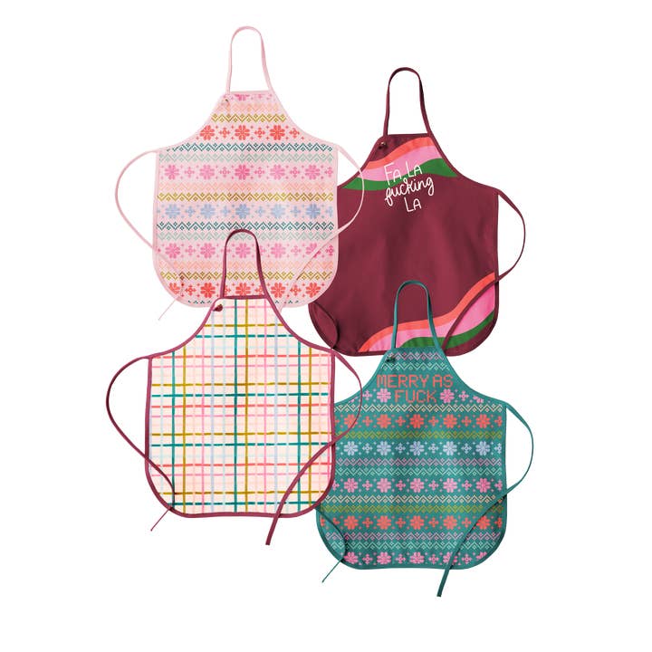 Holiday Aprons for wholesale by Talking Out of Turn