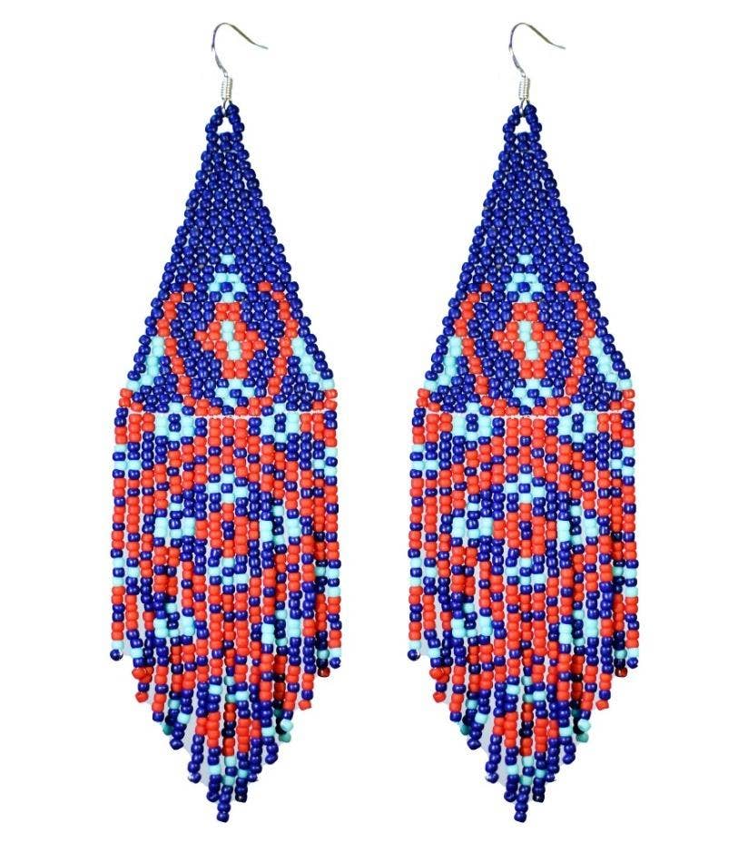 Mother Sierra - Wholesale Dangle Earrings -
Chiapas - Beaded Earrings Inspired by Mexican Textiles