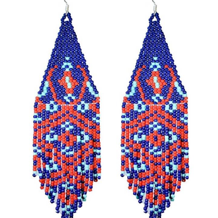 Mother Sierra - Wholesale Dangle Earrings -
Chiapas - Beaded Earrings Inspired by Mexican Textiles