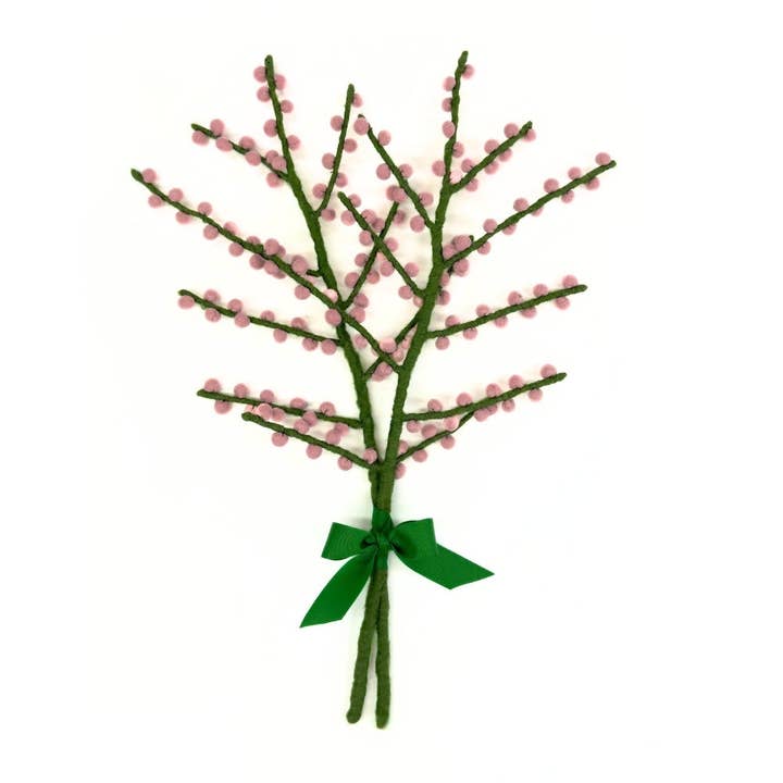 Humble Hilo - Wholesale Artificial Flowers - Humble Hilo Handmade Felt Flowers, Berry Stems17