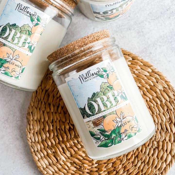 MillTown Bath & Candle Company - Wholesale Jar/Filled Candle - Custom Branded Soy Candles – Hand-Poured with Your Logo & Label1