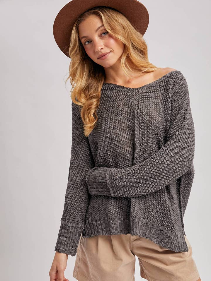 RVRS SEAM SWEATER for wholesale by a.ell design