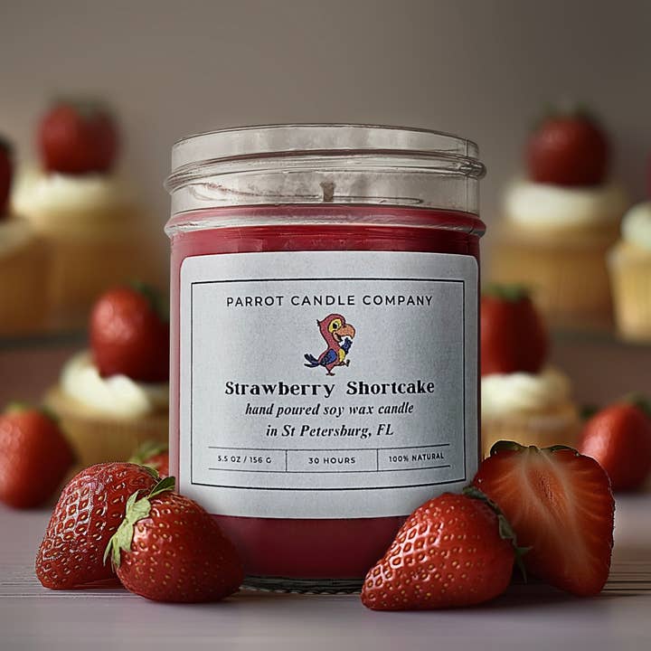 Strawberry Shortcake för wholesale av Parrot Candle LLC