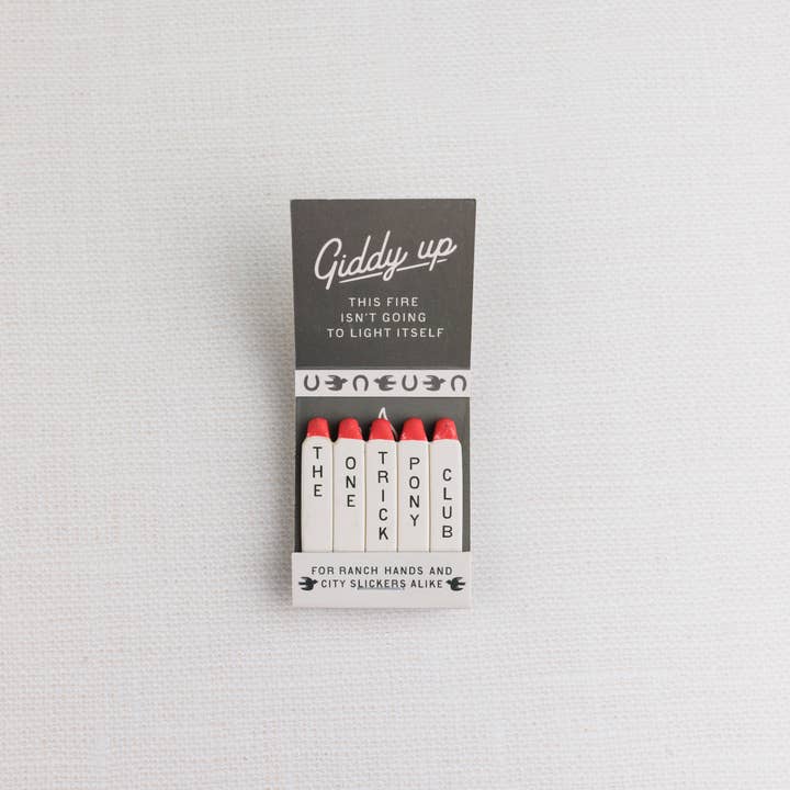 Morgan Lacey Hart - Wholesale Matches - The One-Trick Pony Matchbook | New Design!
