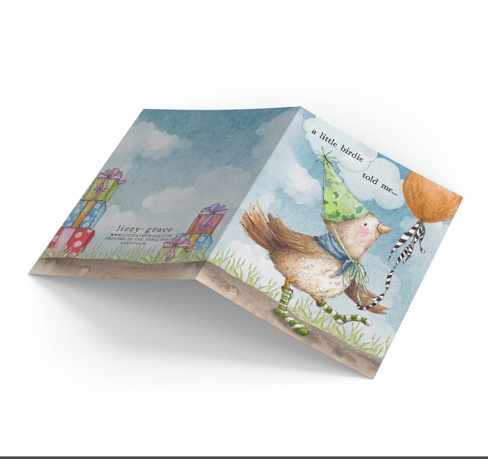 Lizzy & Grace - Wholesale Birthday Card - Green Socks Happy Birthday Card3