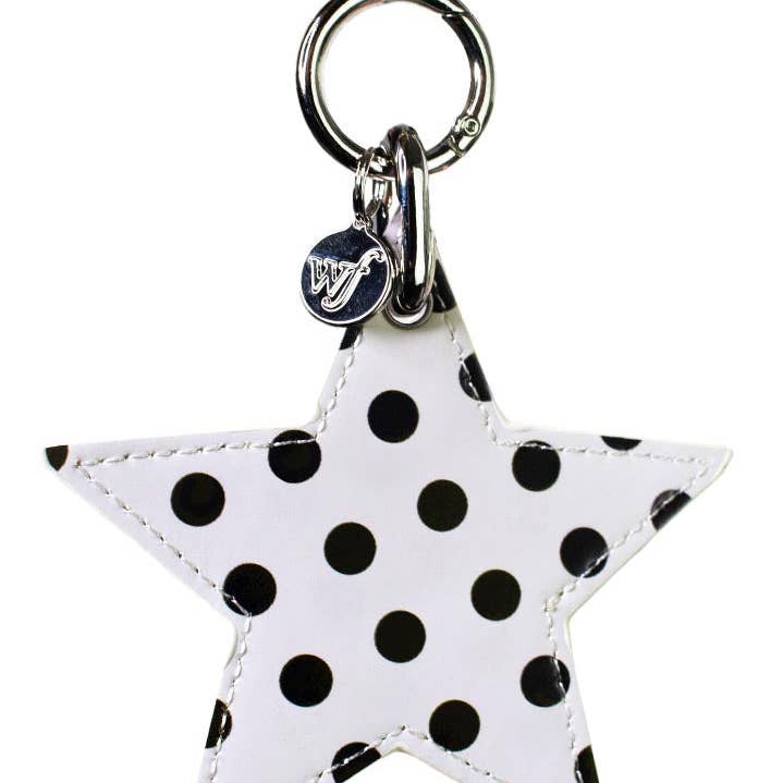 Ciondolo a Stella a Pois | Bianco e Nero per la vendita all'ingrosso da parte di Wildflower Cases