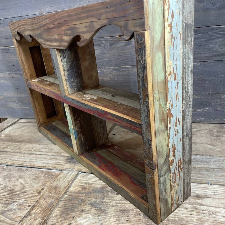 My Amigos Imports - Wholesale Wall Mounted Shelf - Arvada Reclaimed Wood Wall-Shelf-30Wx6Dx20H inches-Arvada3
