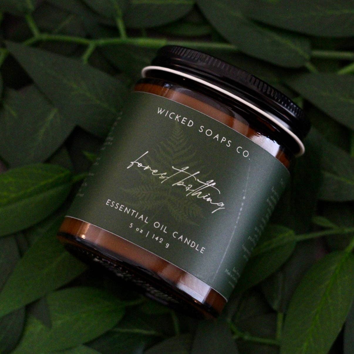 Wicked Soaps Co. – wholesale Jar/filled candle – Forest Bathing Essential Oil Candle | Soy Wax Candle1