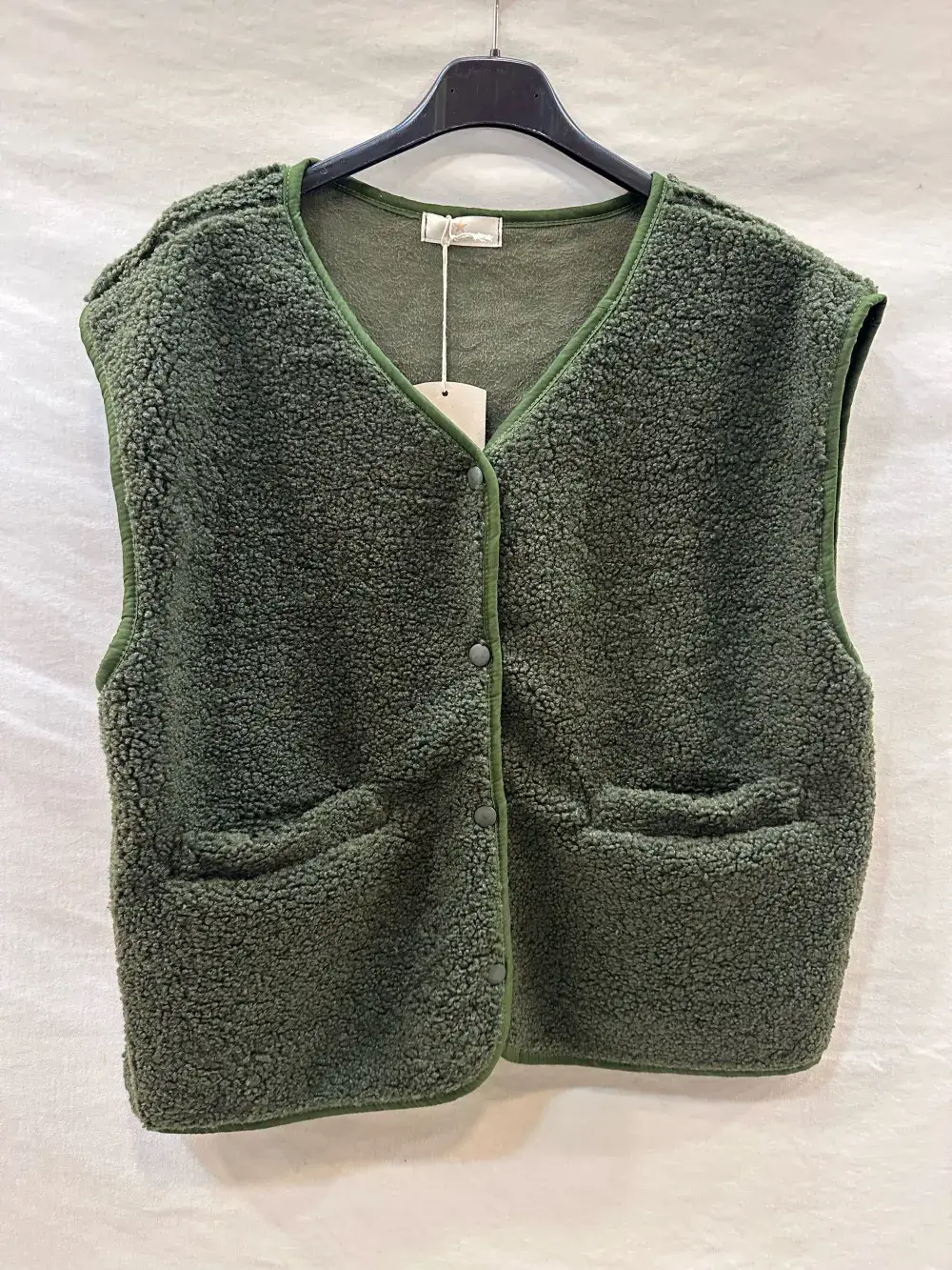 Mimi & Gogo - Wholesale Outerwear Vest - Women's - Plain Fleece Vest @3433_GiUniMoimoute6