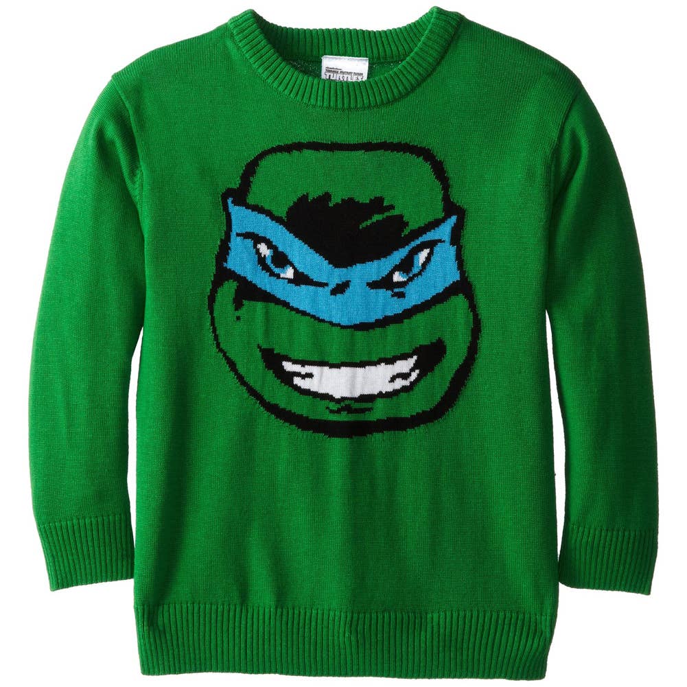 Official Store - Wholesale Knit Sweater - Kids - Teenage Mutant Ninja Turtles - Leonardo Little Kid's Sweater0