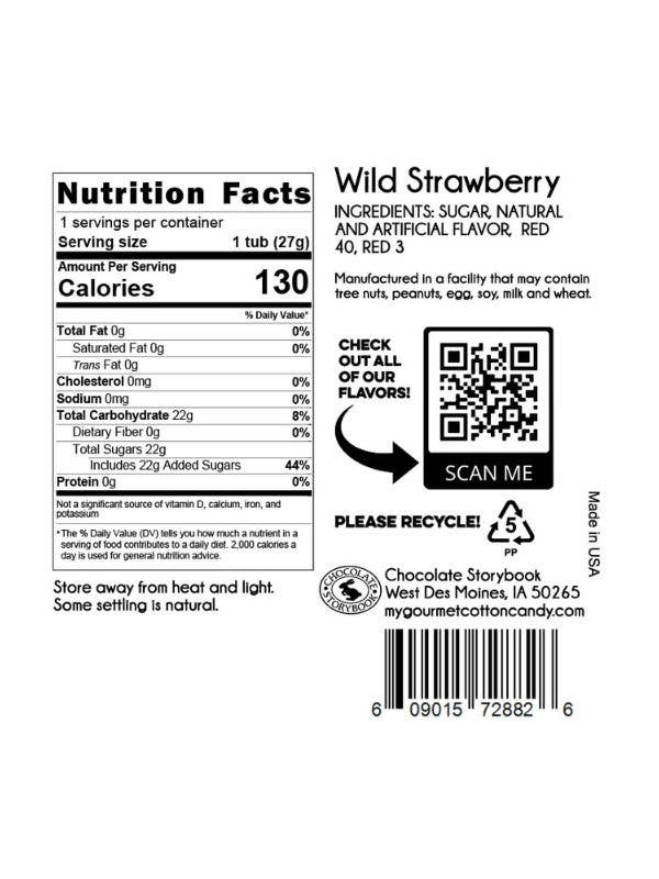 Fairy Tale Cotton Candy - Wholesale Cotton Candy - Fun Size Blue Raspberry & Wild Strawberry Cotton Candy Duo6