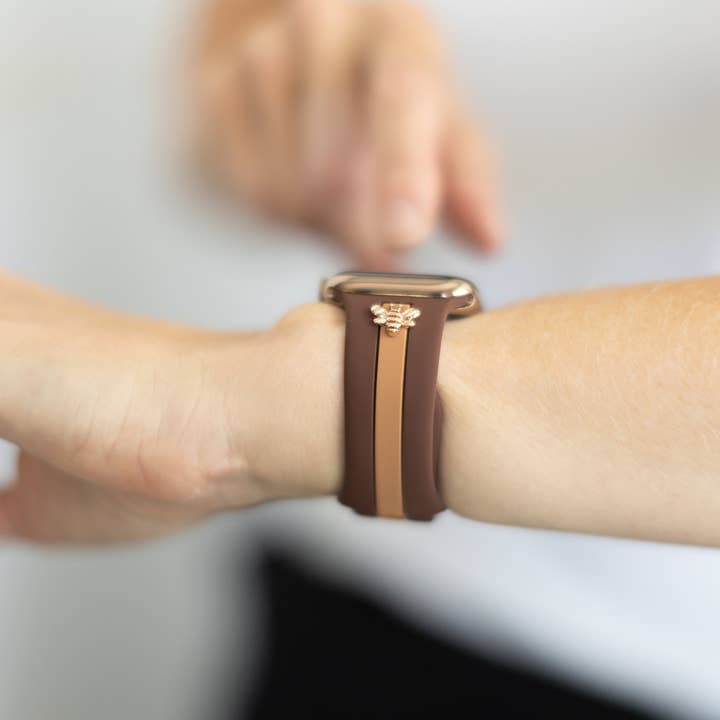 StrawberryAvocados - Wholesale Watch Band/Strap - Women's - Honey Bee Me Cocoa & Caramel Apple Band