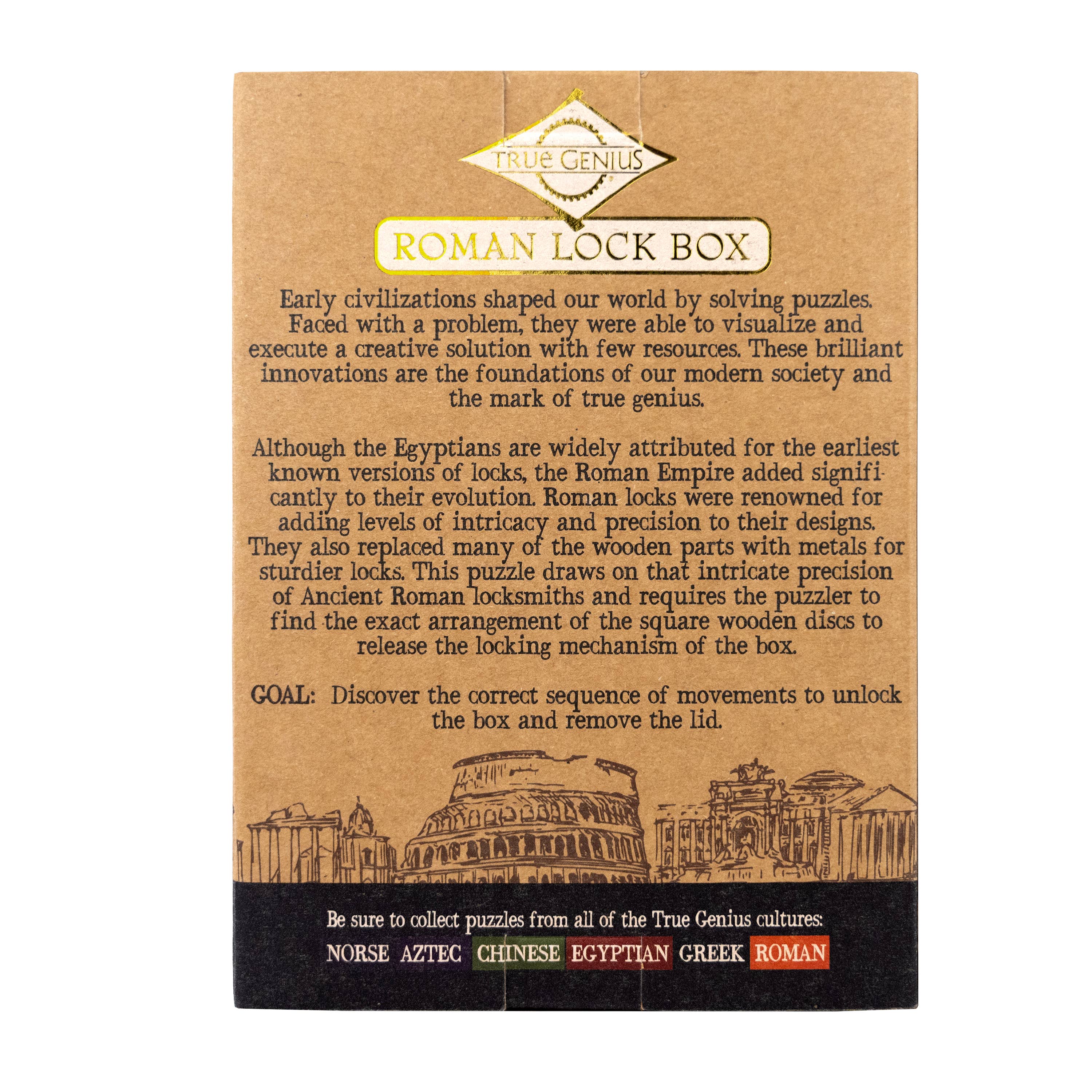 Project Genius - Wholesale Gift Bag Set/Pack - Roman Lock Box - Secret Gift Box Puzzle5