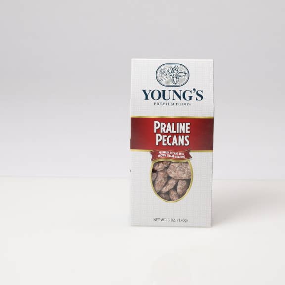 Young’s Premium Foods - Wholesale Nuts - Praline Pecans 6 oz Box1
