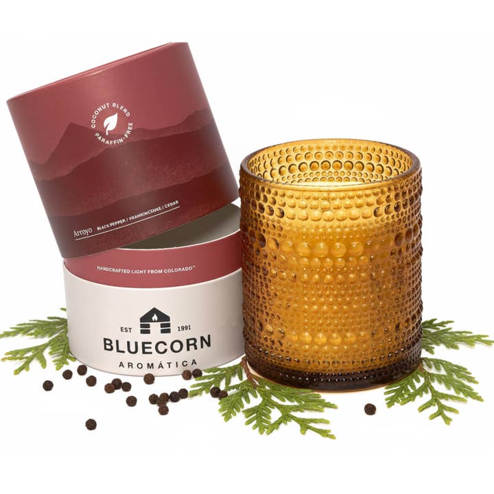 Arroyo Scented Candle – Spiced Citrus, Amber & Woody Notes for wholesale by Bluecorn Candles