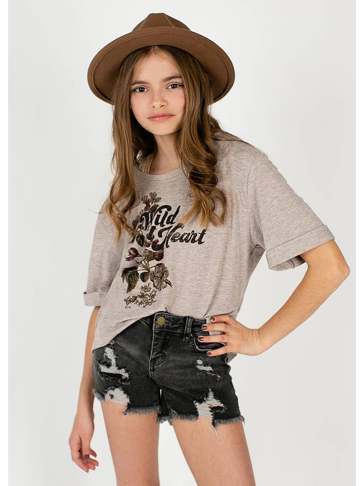 Joyfolie - Wholesale Shorts - Women's - Marah Shorts in Washed Black