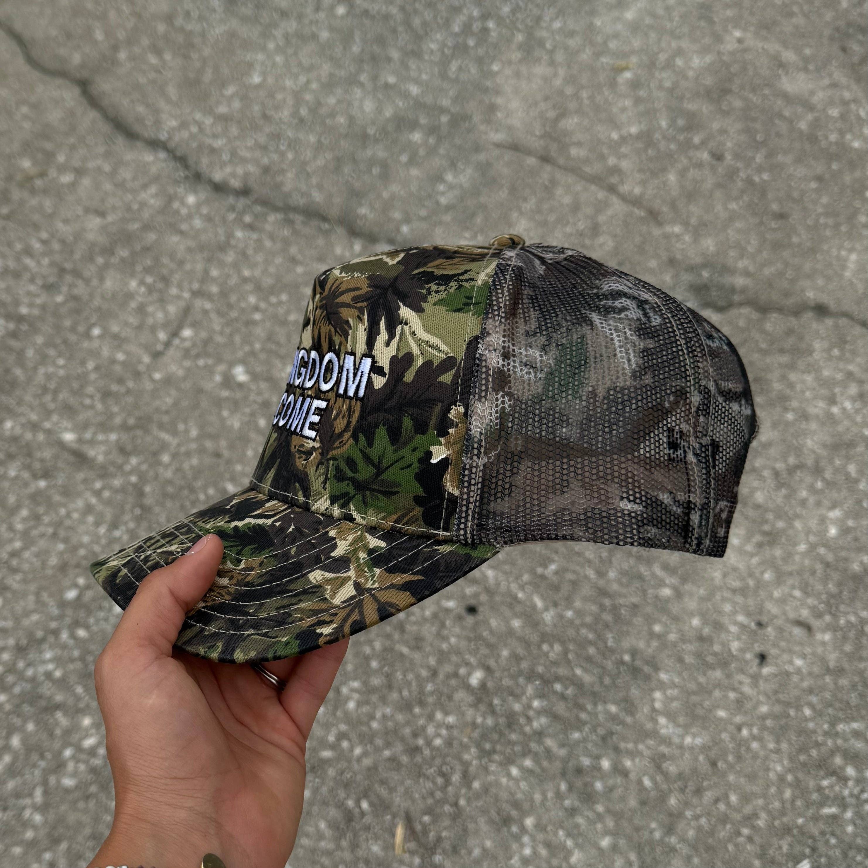 He Would Love First - Vente Casquette de camionneur – unisexe - NOUVEAU ! | CASQUETTE DE CAMIONNEUR BRODÉE "KINGDOM COME" | CAMOUFLAGE1