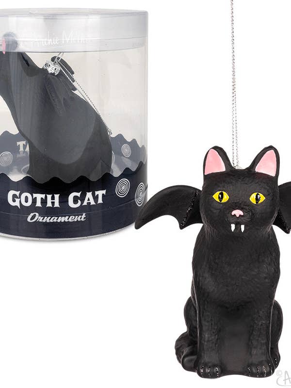 Weihnachtsdekoration mit Goth-Katzenmotiv für den Großhandel von Incognito