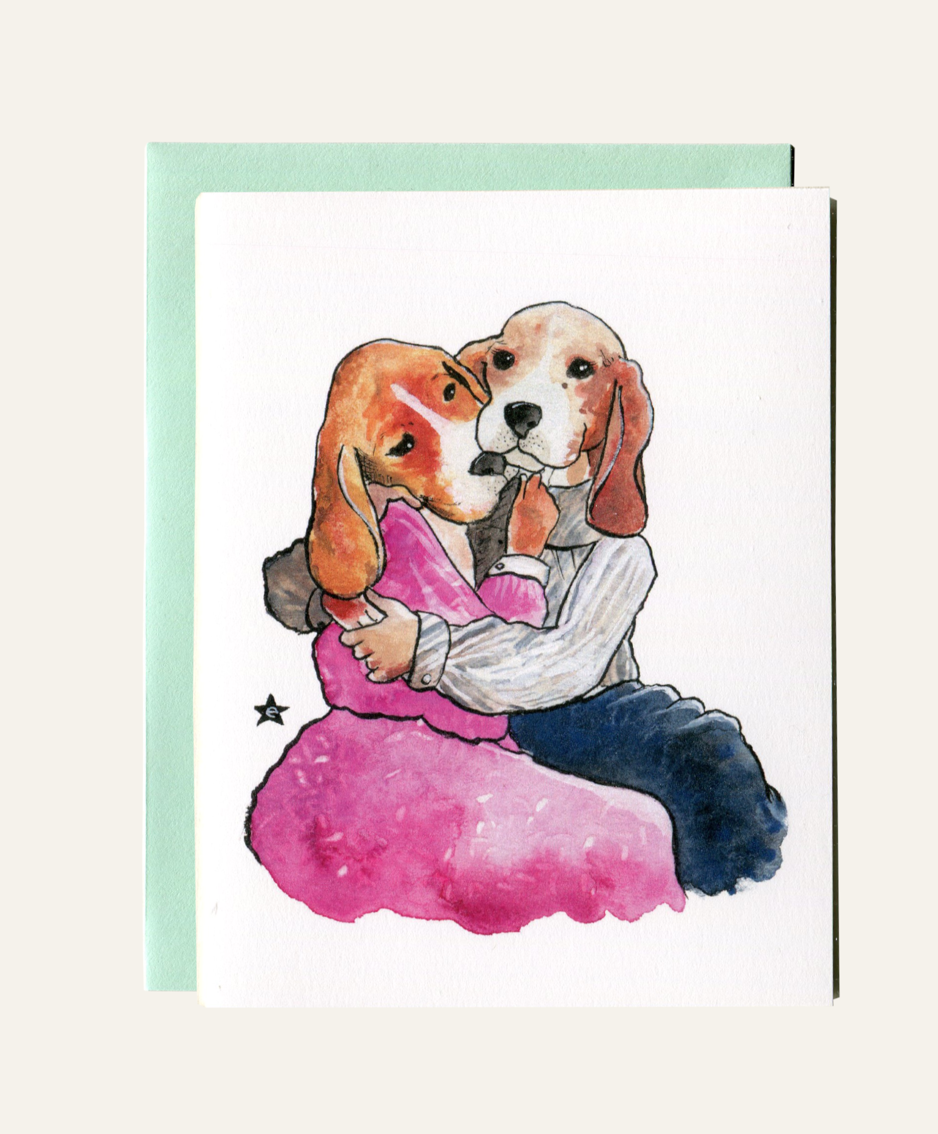 Darling Illustrations - Wholesale Love Card - Puppy Love - Dog Notecard4