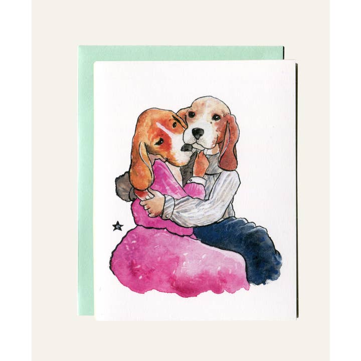 Darling Illustrations - Wholesale Love Card - Puppy Love - Dog Notecard4