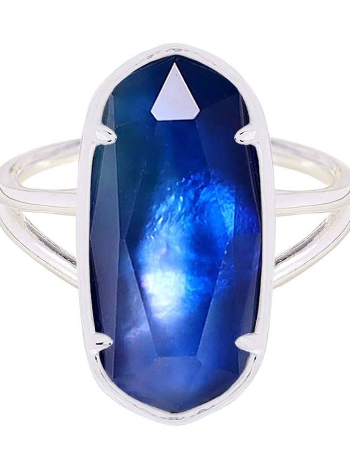 Slabradorit Doublet Casey Ring - SF for engroshandel hos Zoey Simmons