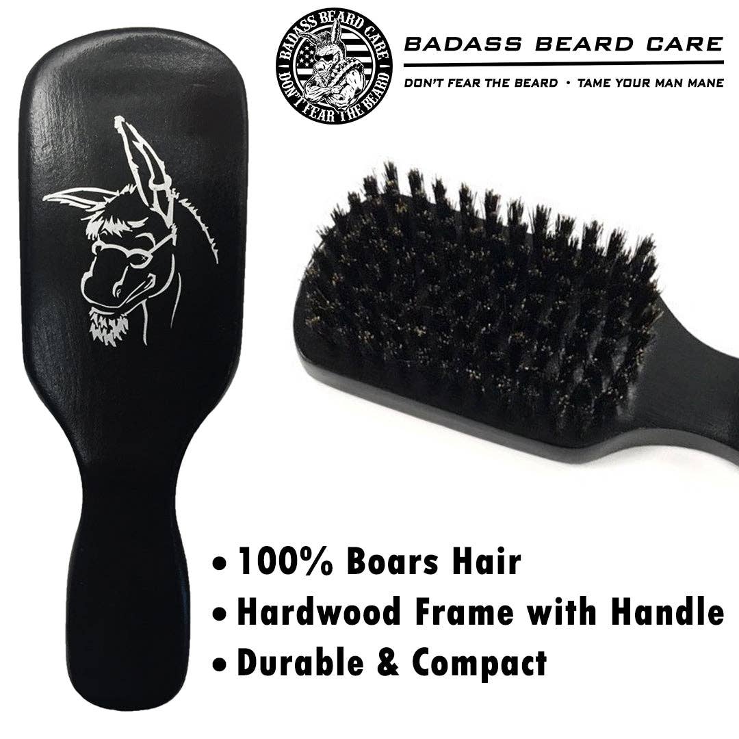 Badass Beard Care - Wholesale Beard Brush/Comb - Boars Hair Beard Brush with Handle3