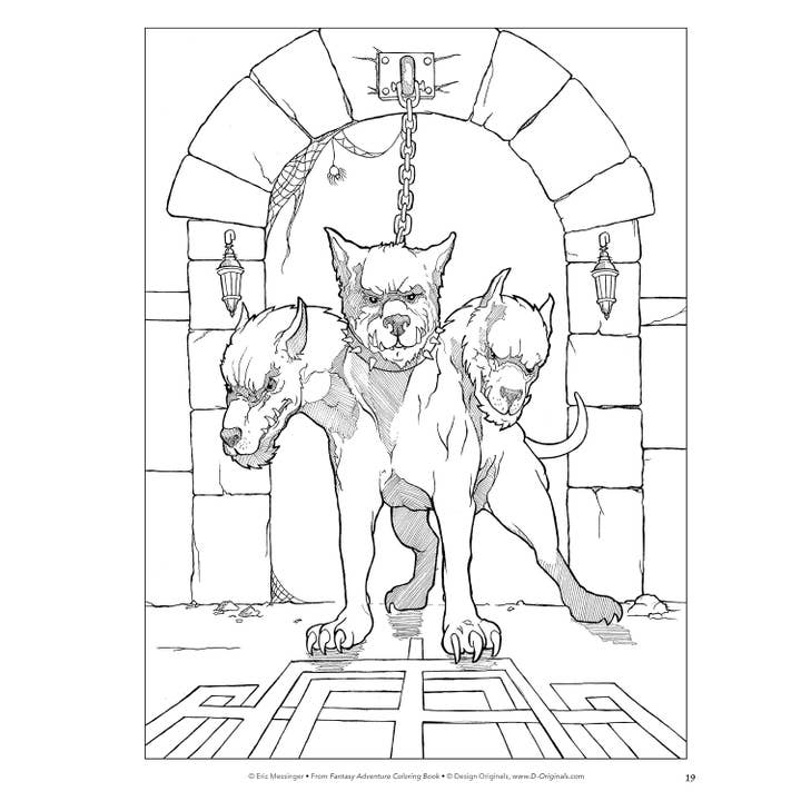 Fox Chapel Publishing - Wholesale Coloring Book - Adult - Fantasy Adventure Coloring Book - Adult Coloring Designs