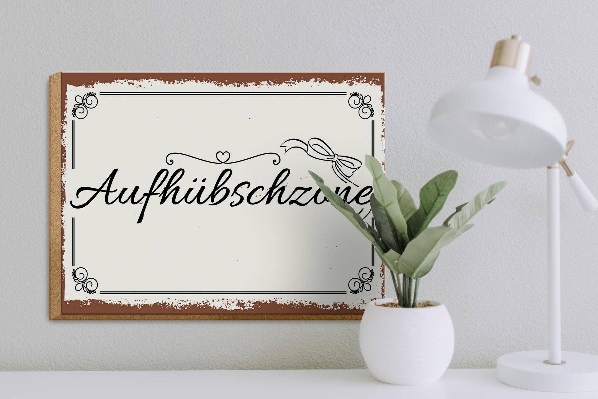 Femer - Wholesale Sign - Wooden sign saying 30x40 cm Beautifully Zone Deco3