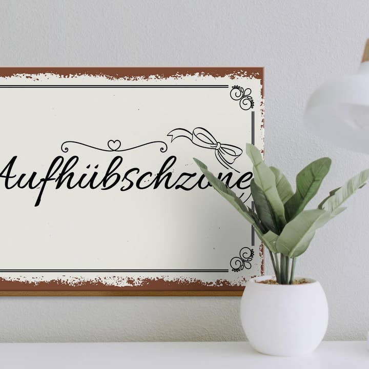 Femer - Wholesale Sign - Wooden sign saying 30x40 cm Beautifully Zone Deco3