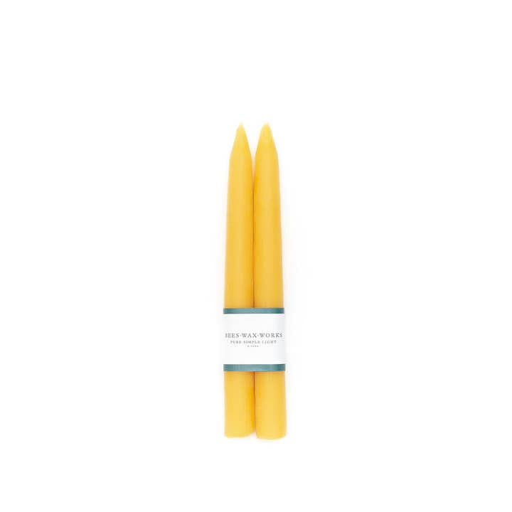 Beeswax Works - Wholesale Tapered Candle/Candlestick - Hand Dipped Taper Candle Pairs