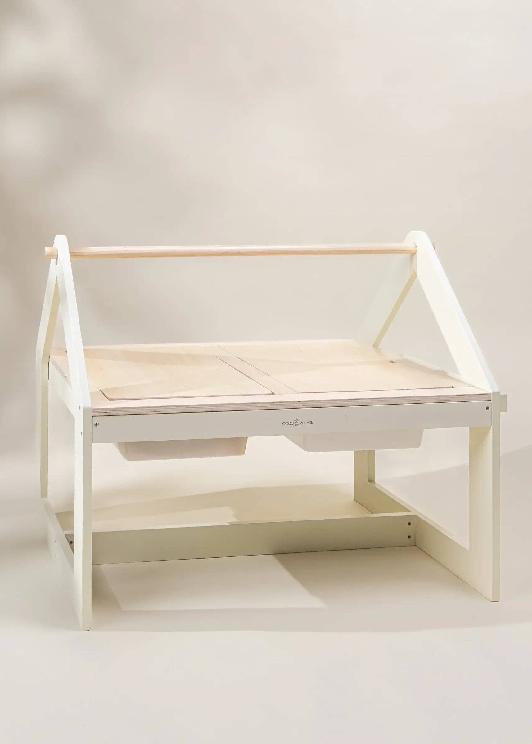 Coco Village - Wholesale Wood Toy - Kids - Multifunction Wooden Art & Sensory Table W/ Stools8