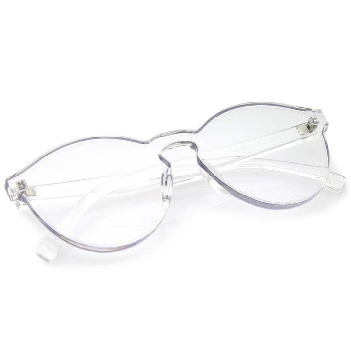 SPARE-SPECS, LLC - Wholesale Sunglasses - Women's - Mono Block Rimless PC Color Tone Lens Sunglasses A55521