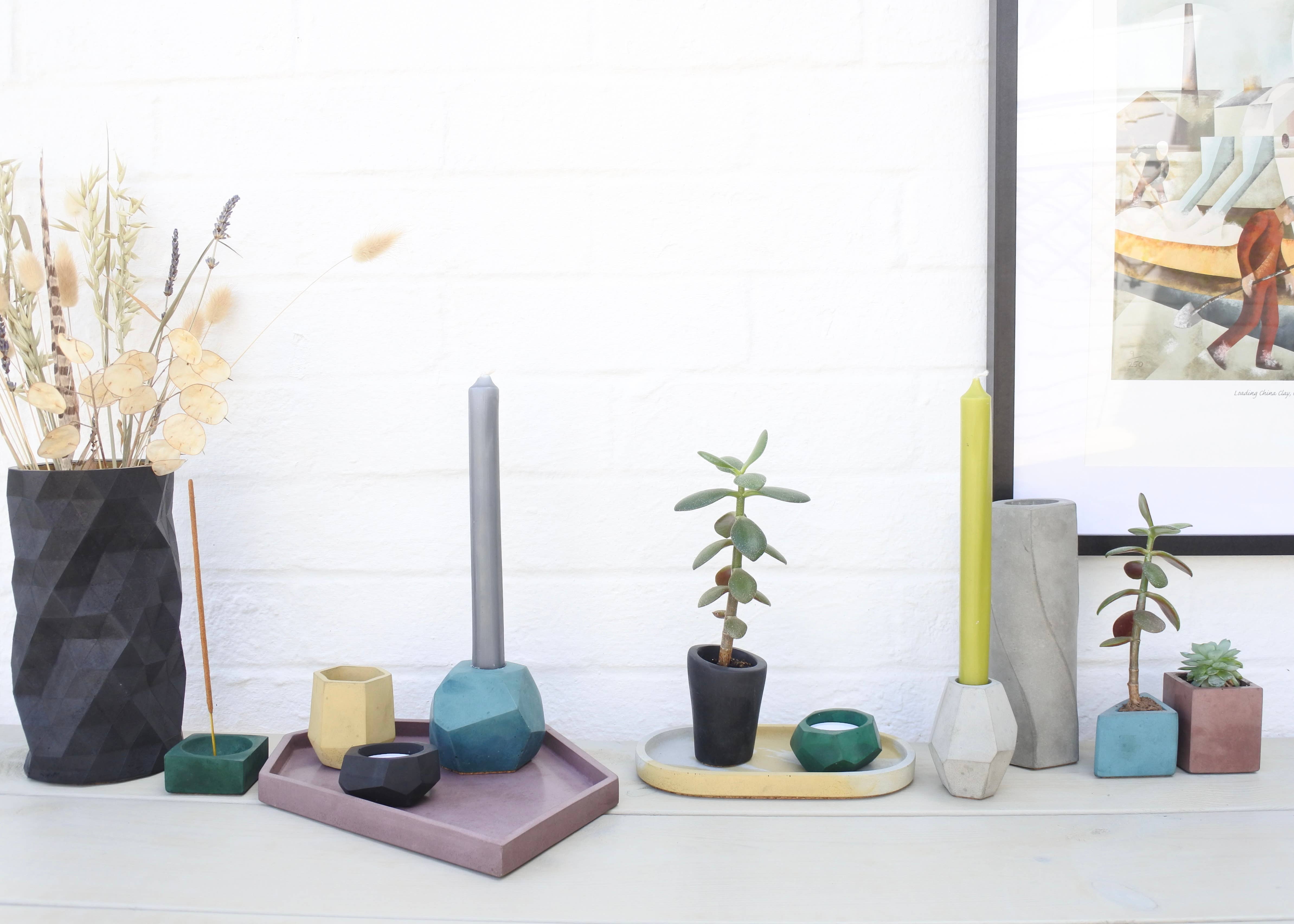 FERN Studio - Wholesale Plantenpot - Duurzaam Concrete Mini Vessel 1 - cilinder. Handgemaakt7