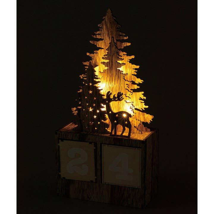 Time Concept – Großhandel Adventskalender – Glaube LED-Dekoration für Weihnachten 3er-Set