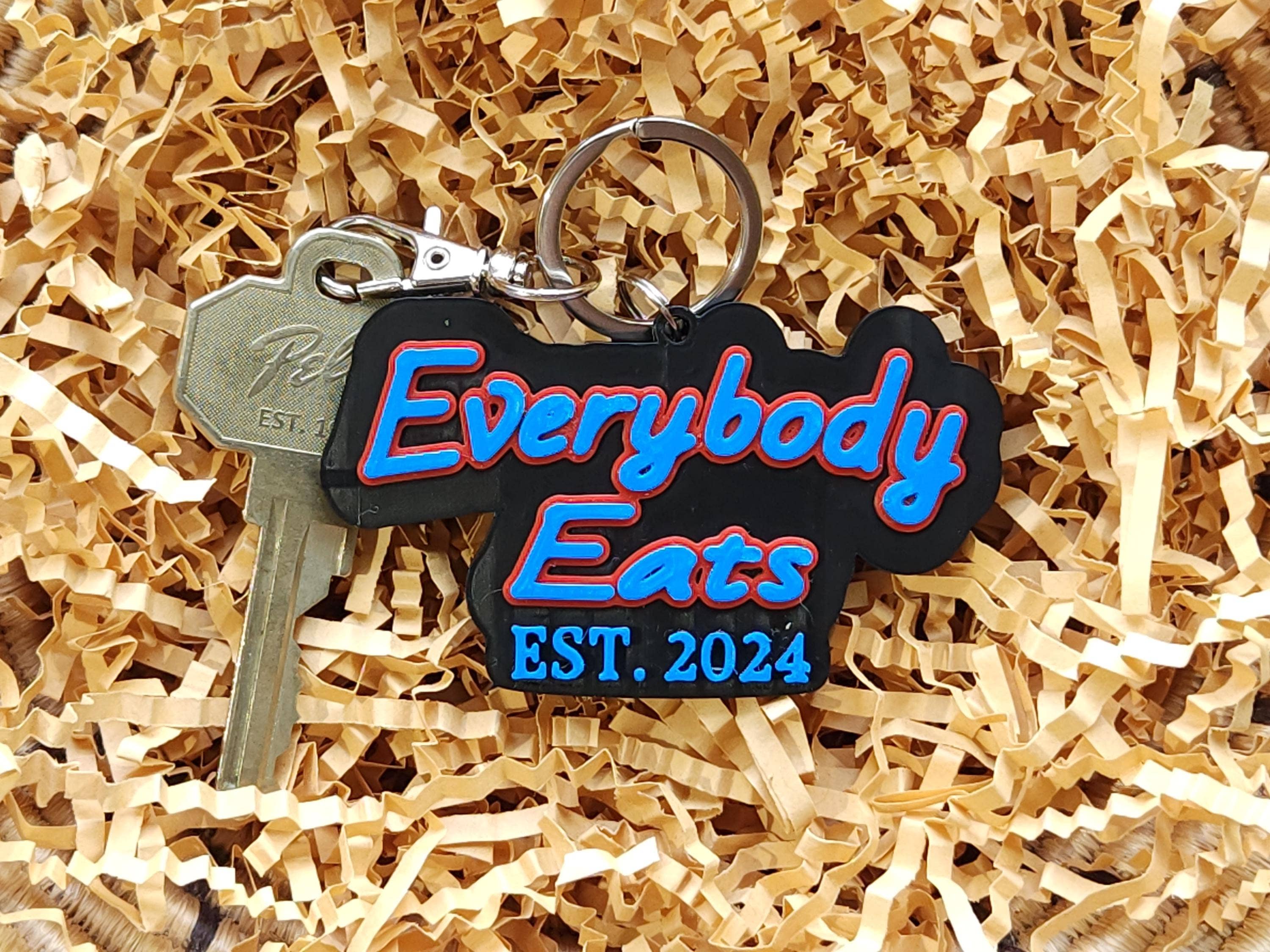 ModoWorks - Wholesale Keychain - Unisex - Everybody Eats Est 2024 Keychain3