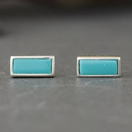 fortune clous-turquoise pour la vente par Wild Abandon Jewelry