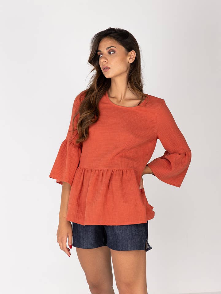 Blusa Kave - blusa algodón orgánico para venta al por mayor de Simplicitas