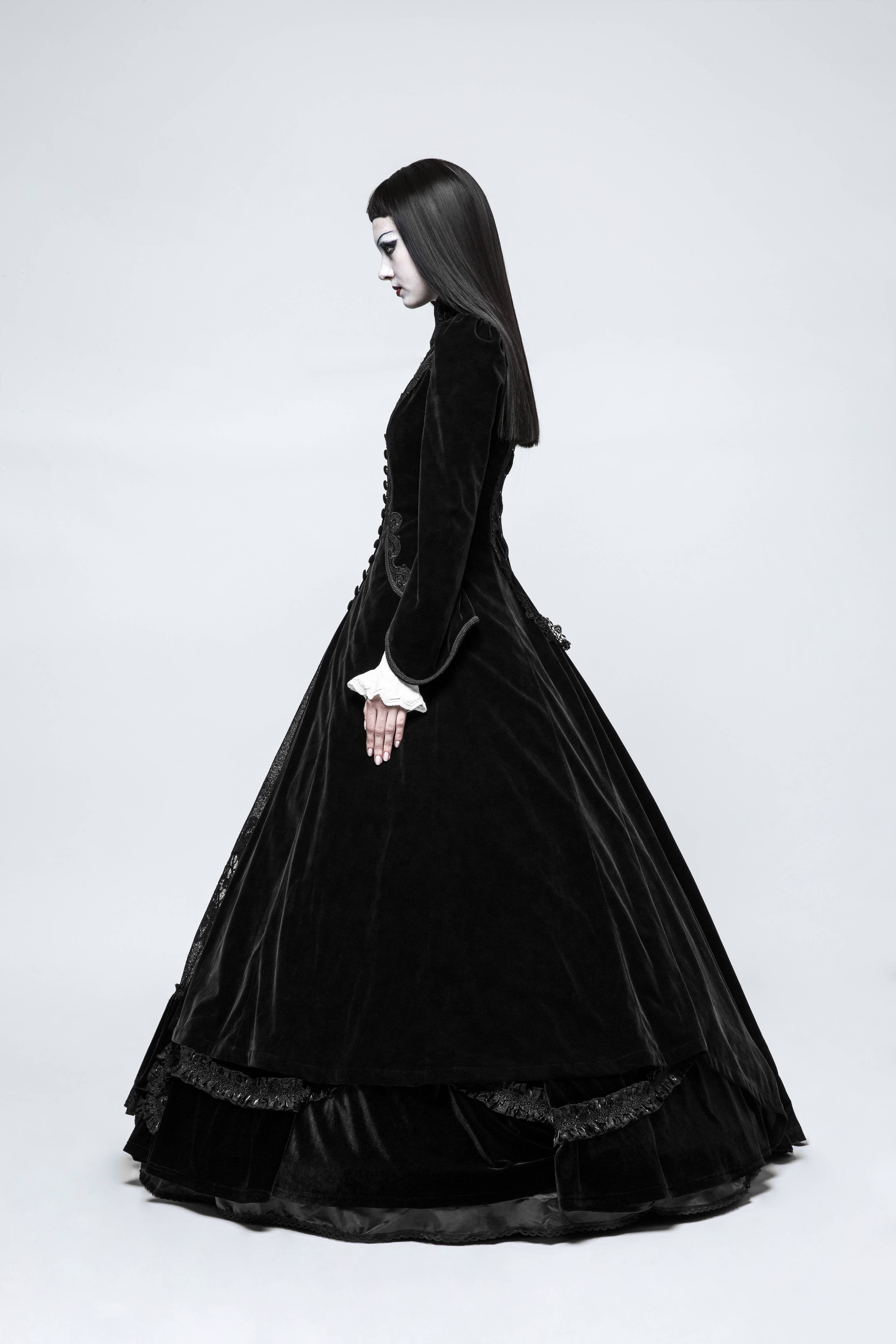 Western Fashion - Wholesale Dress - Women's - GOTHIC PALACE SWALLOW TAIL LONG DRESS7