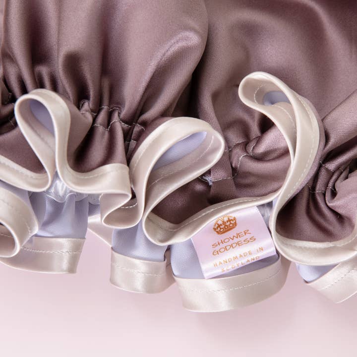 SHOWER GODDESS - Vente Bonnets de douche - Bonnet de douche de luxe Mink Satin1
