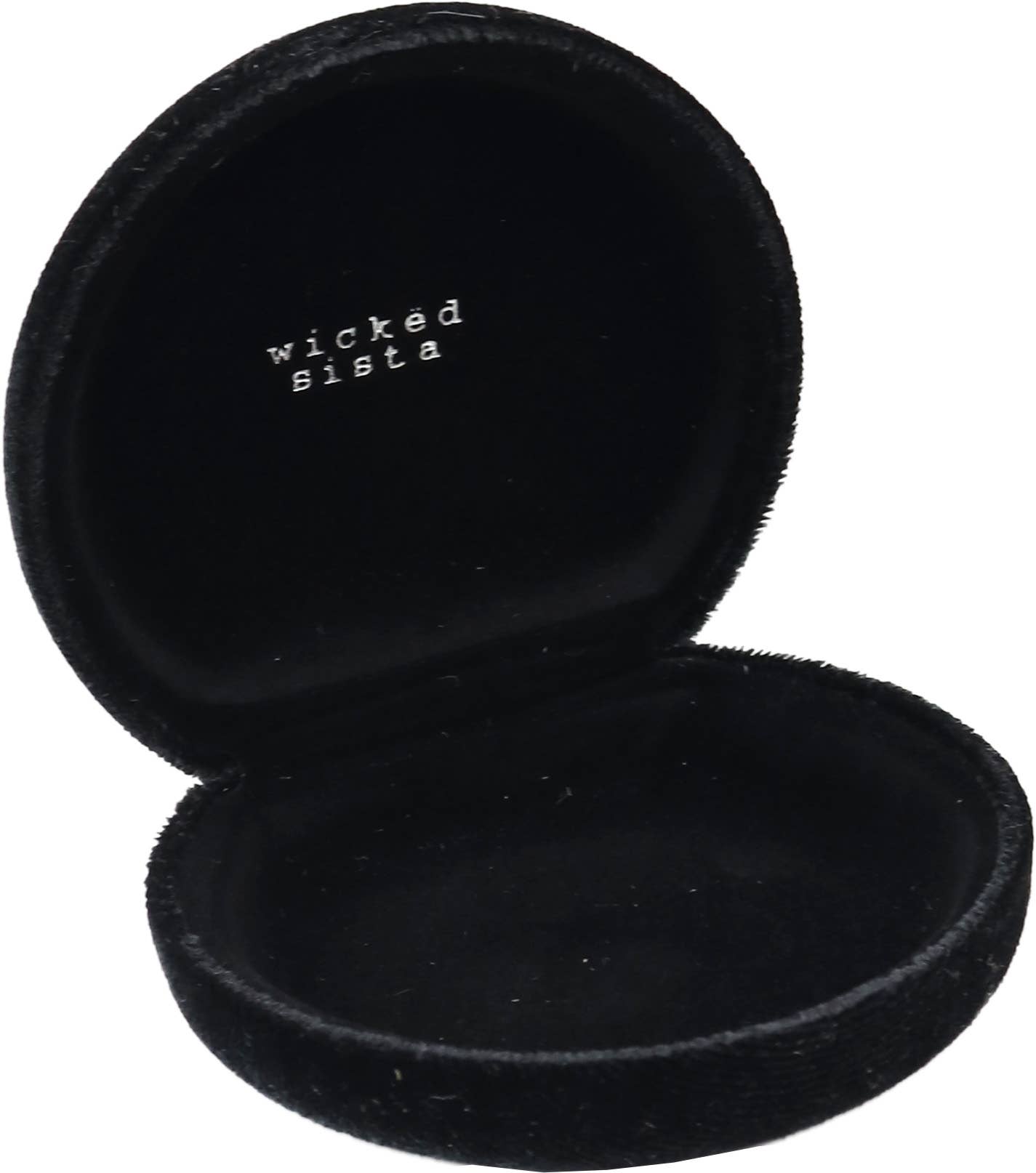 Wicked Sista Accessories – wholesale Smyckeskrin och organisatörer – Velvet smyckesresedosa svart1