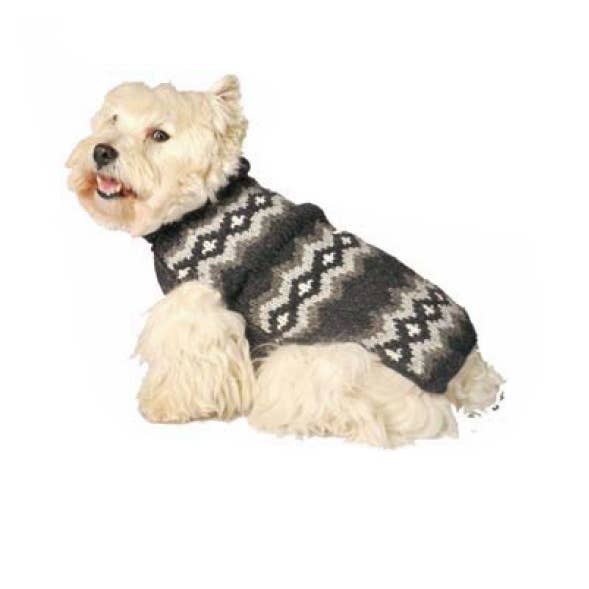 Grey Diamonds Dog Sweater for wholesale by CHILLY DOG LLC